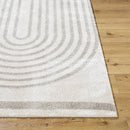 Larita Modern Medium Gray Washable Area Rug