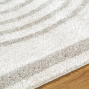 Larita Modern Medium Gray Washable Area Rug