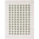 Noam Modern Grass Green Washable Area Rug