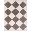 Jason Modern Dark Brown Washable Area Rug