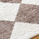 Jason Modern Dark Brown Washable Area Rug