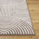 Marcela Modern Dark Brown Washable Area Rug
