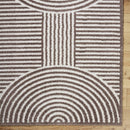 Marcela Modern Dark Brown Washable Area Rug