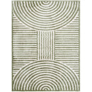 Marcela Modern Grass Green Washable Area Rug