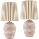 Jon Modern Blush Table Lamp