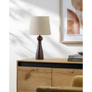 Edgardo Modern Dark Brown Table Lamp