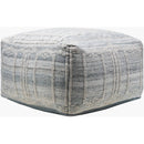 Camey Light Blue Pouf