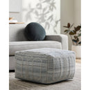 Camey Light Blue Pouf