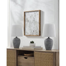 Dwanna Modern Gray Table Lamp
