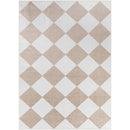 Senior Modern Light Brown Washable Area Rug
