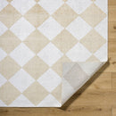 Senior Modern Saffron Washable Area Rug