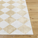 Senior Modern Saffron Washable Area Rug