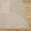 Carter Lake Modern Light Brown Washable Area Rug