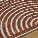 Carter Lake Modern Rust Washable Area Rug