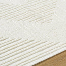Carissa Modern White Washable Area Rug