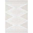 Rosamond Global Cream Washable Area Rug