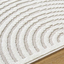 Carter Lake Modern Beige Washable Area Rug