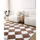 Luanne Modern Rust Washable Area Rug