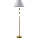 Raysean Modern Metallic - Brass Floor Lamp