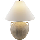 Laurence Traditional Gray/White Table Lamp