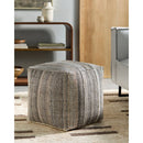 Meganne Dark Brown Pouf