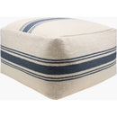 Ophemert Cream/Blue Pouf