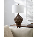 Elston Traditional Brown Table Lamp