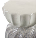 Elixhausen Cream/Blue Garden Stool