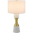 Monty Rustic White/Gold Table Lamp