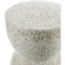 Charee Cream Garden Stool