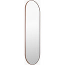 Ellyn Modern Dark Brown Wall Mirror