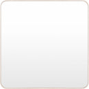 Louvenia Modern Brown Wall Mirror
