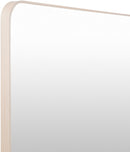 Louvenia Modern Brown Wall Mirror