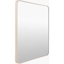 Louvenia Modern Brown Wall Mirror