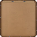 Louvenia Modern Dark Brown Wall Mirror