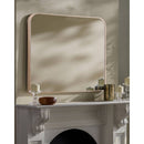 Corvette Modern Brown Wall Mirror