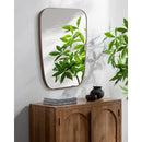 Samone Modern Dark Brown Wall Mirror