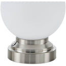 Edmonton Rustic Metallic - Nickel Table Lamp