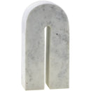 Oblong White Decorative Sculpture