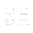 Haywood Beige Ottoman