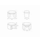 Ryo Beige Ottoman