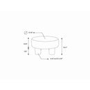 Jeston Brown Ottoman
