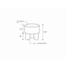 Justo Taupe Ottoman