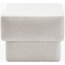 Viki White Ottoman