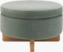 Sherece Teal Ottoman