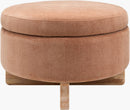 Sherece Peach Ottoman