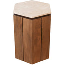 Marana Beige/Brown End Table