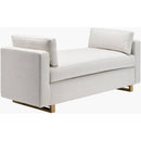 Marcella White/Brown Bench