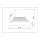 Polk Brown Upholstered Bed