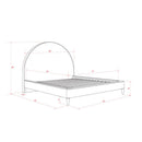 Sascha Dark Brown Upholstered Bed